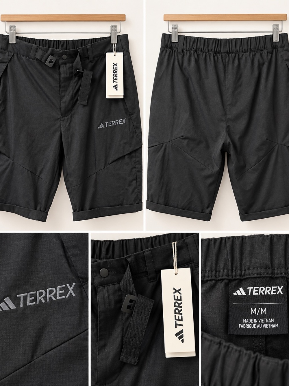 adidas Terrex Black Men's Outdoor Performance Shorts